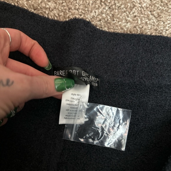 Barefoot Dreams cozychic lite Black Knit Lounge Pants - Picture 4 of 4